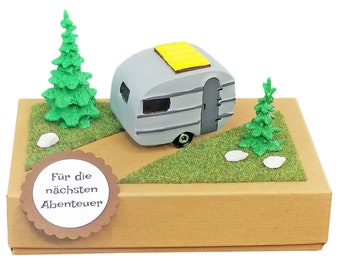 Gift Box Caravan for Money or Voucher Camper Holiday Travel