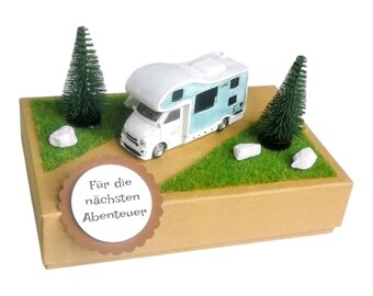 Caja de regalo para autocaravanas, para dinero o vales, vacaciones en autocaravana, viajes