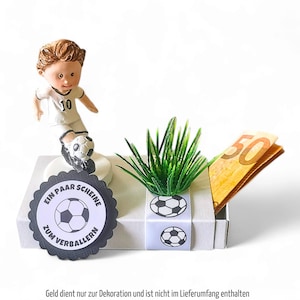 Geld Geschenk Box Fussballer