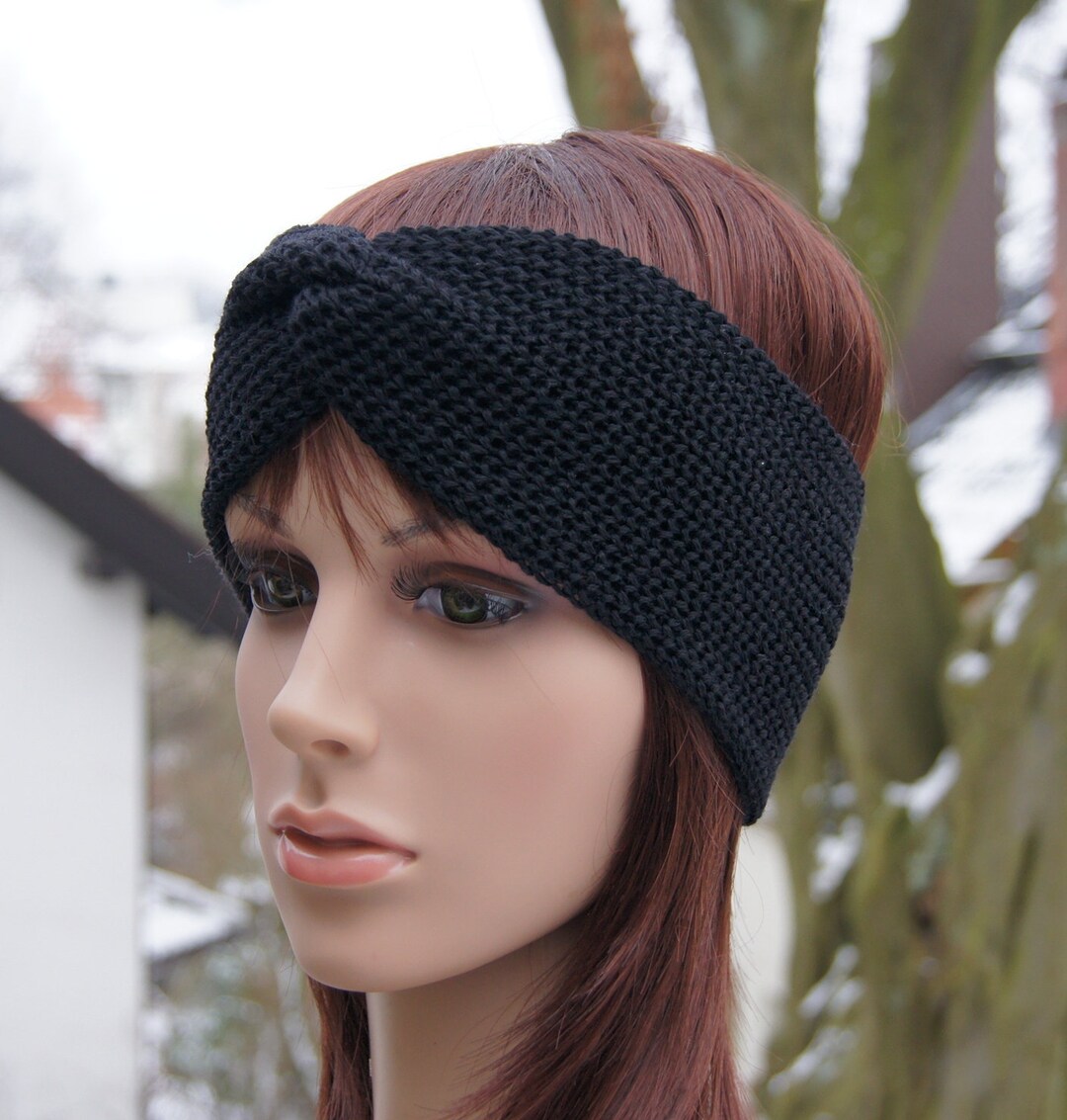 Headband Merino Ear Muffs Headband Ear Muffs Knitted Ribbed Etsy