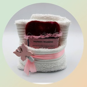 Filzseife Umfilzte Naturseife Hautpflege Seife Handgemacht Naturkosmetik Geschenk Frauen