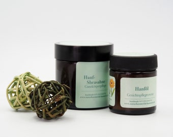 Skin care set - HEMP moisturizer + hemp shea cream