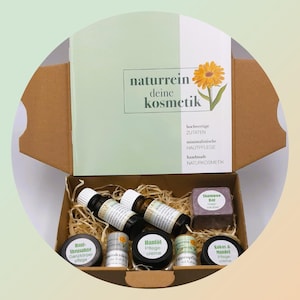 Set di campioni di cosmetici naturali / confezione regalo / dimensioni campione / fatto a mano