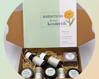 Natural cosmetics sample set / gift box / sample sizes / handmade