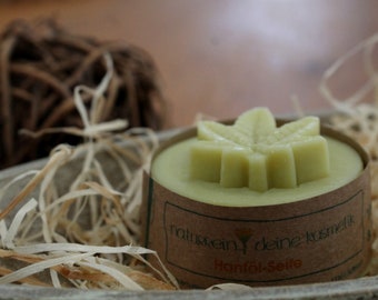 Hemp oil soap, natural soap, soap, palm oil-free, vegan 65 g