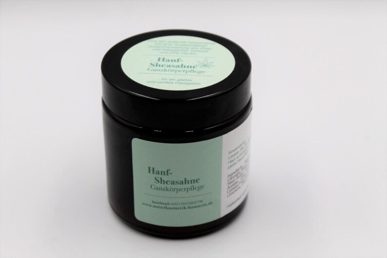 HANF Sheasahne, Körpersahne mit Hanföl Vegan Körperbutter 120 ml