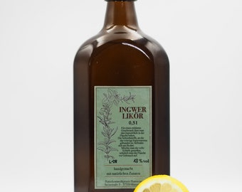 Ginger Liqueur 100% Handmade