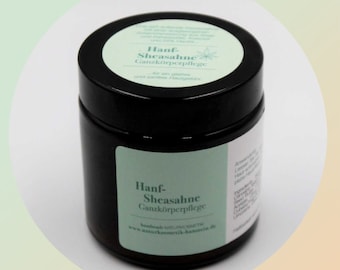 Body butter / Hemp shea cream / Shea butter / Anti-aging / Natural cosmetics / Handmade