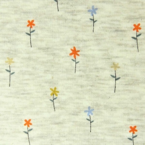 Apple fleece sweat &quot;Flowers&quot;