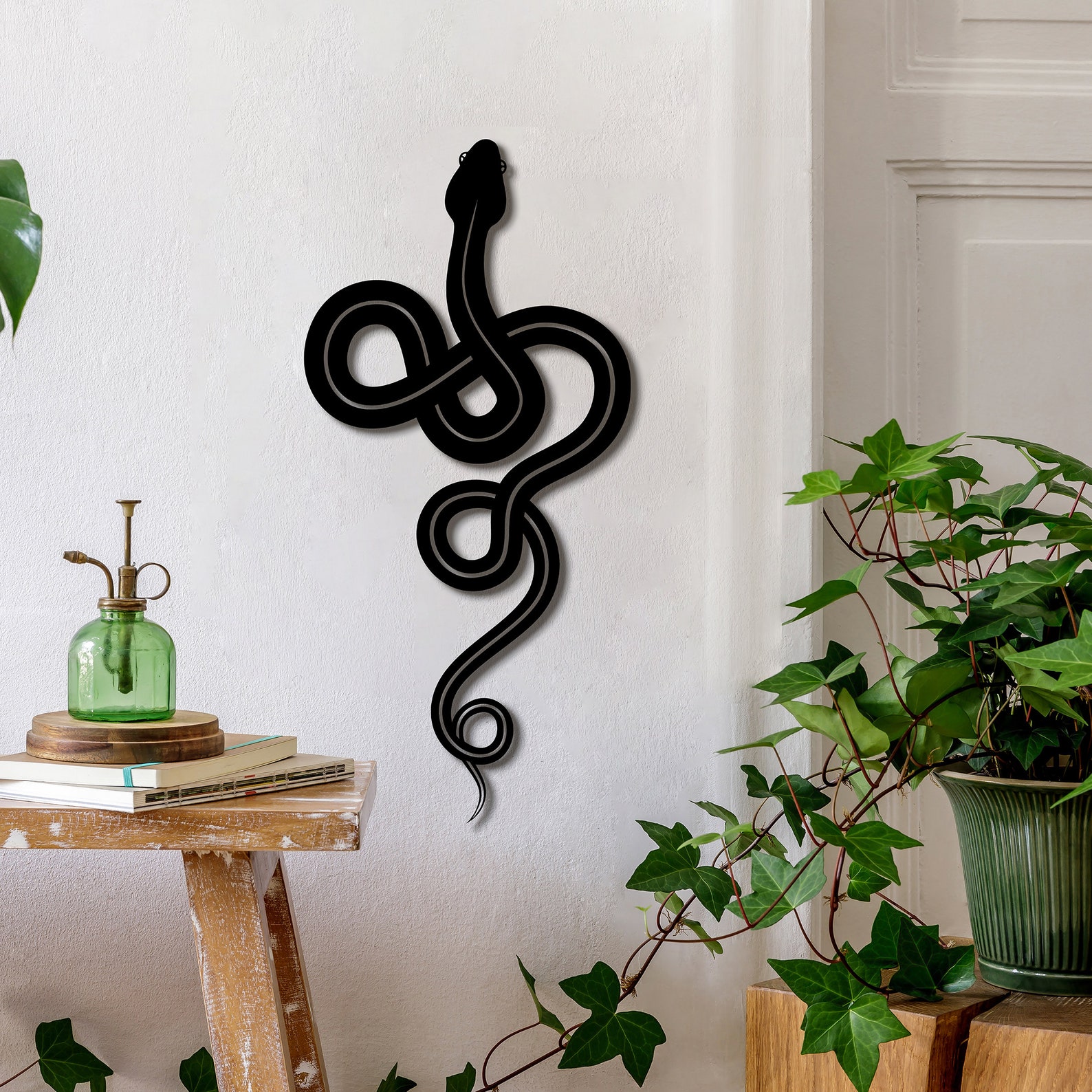 Metal wall art Snake metal sign home decor wall art Snake wall Etsy