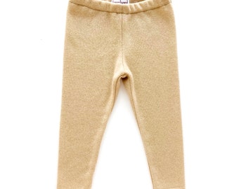 Cashmere trousers size 86 beige / upcycling cashmere leggings for children / baby trousers 100% cashmere