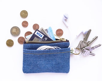Wallet Key Case Headphone Bag Jeans Upcycling