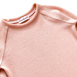 Children's sweater size 98 merino wool cashmere pink upcycling wool sweater image 4