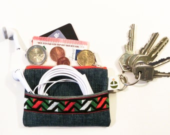 Wallet credit card bag key case jeans upcycling