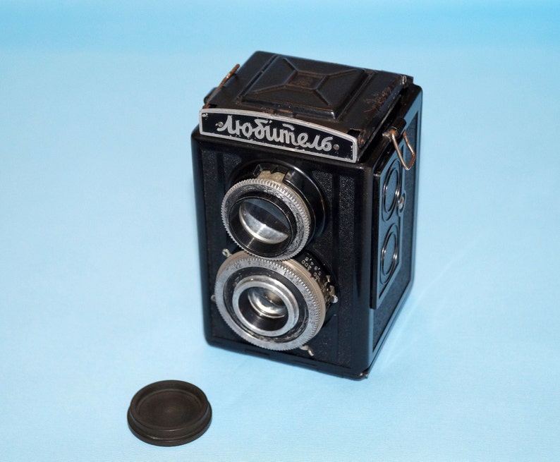 Vintage camera Rangefinder camera Antique camera Rare camera Camera Lubitel Old camera Working camera Lomo camera Film camera Soviet camera image 3