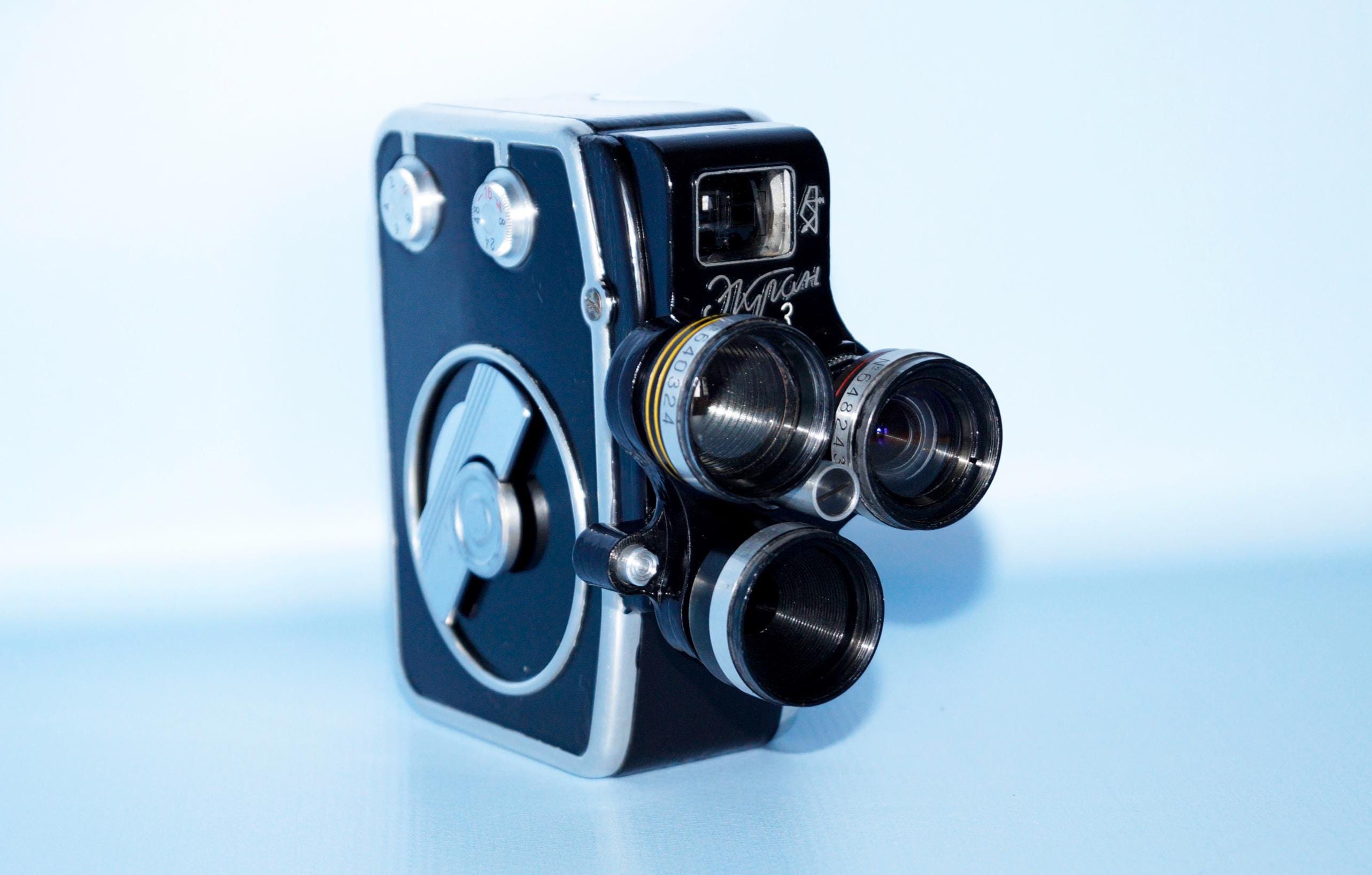 Vintage Ekran 3 Movie Camera – Working Condition – Soviet 8mm Film