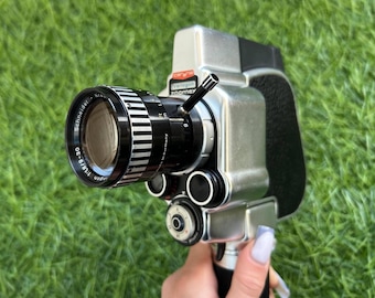 Appareil photo vintage Carena Zoomex 8 mm, objectif Schneider Variogon, appareil photo argentique de travail