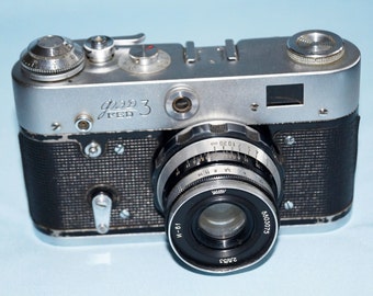 Vintage camera Old cameras Fed camera Fed 3 Photographer gift USSR photography Vintage photo Film camera Lomography camera Lomo camera