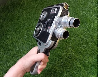 Vintage Lella 8mm Movie Camera: 1960s Soviet Dual Lens
