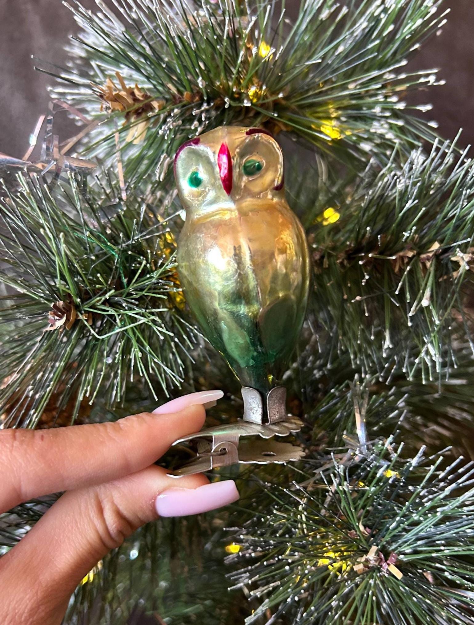 ソ連のヴィンテージクリスマスオーナメント：ガラス製オーナメント、4