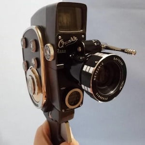 Rara cinepresa sovietica vintage al quarzo con zoom, perfettamente funzionante, per pellicole Super 8, URSS, pezzo da collezione retrò, regalo unico per fotografi.