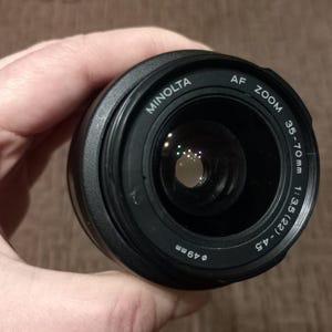 Lens gift Minolta Zoom lens Retro lens Camera lens Photography Camera accessory Collectible lens Working lens Original lens Photo equipment