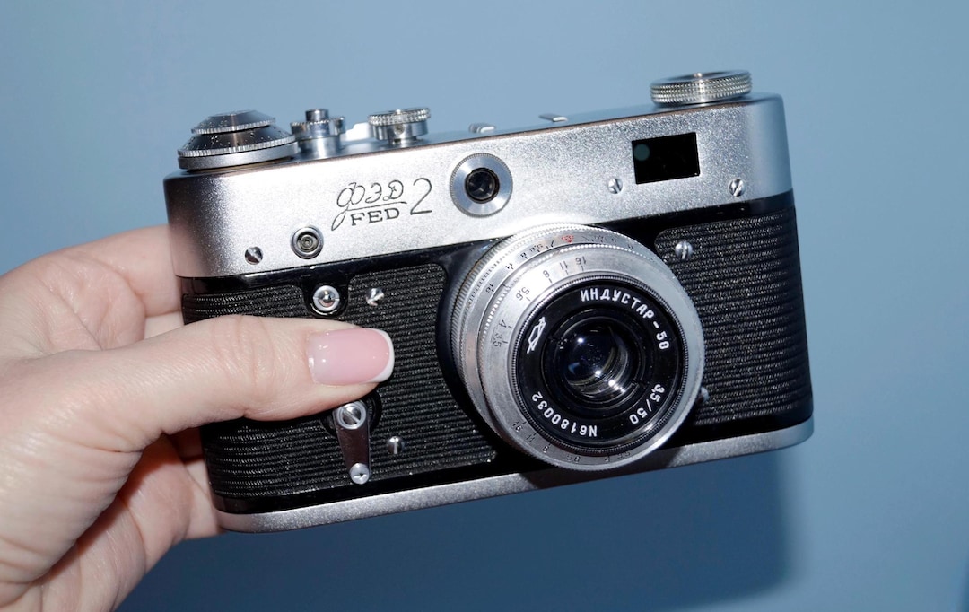 ヴィンテージFED 2カメラ、ソ連製フィルムレンジファインダー、動作品