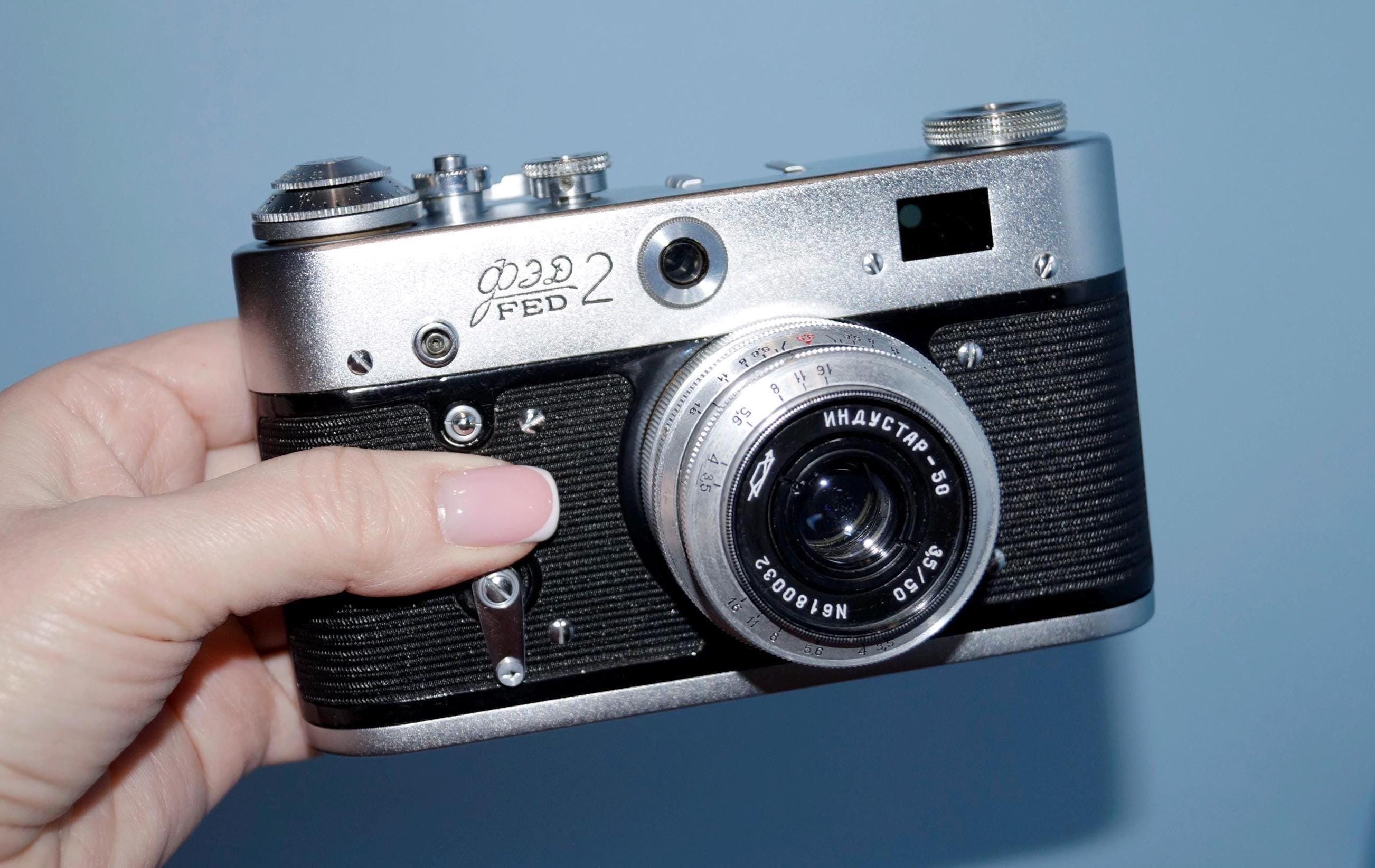 ヴィンテージFED 2カメラ、ソ連製フィルムレンジファインダー、動作品