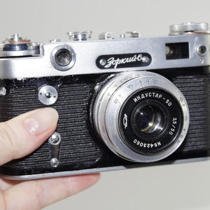 Photo camera gift Zorki 6 Original camera Antique camera Film camera Retro camera Old camera Rangefinder Rare camera Photo gift 35mm camera