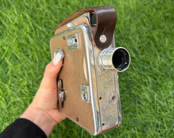 Appareil photo vintage Turist 2 x 8 - Appareil photo argentique soviétique fonctionnel avec manuel d'origine - Appareil photo cinéma rétro - Cadeau pour amateur de cinéma