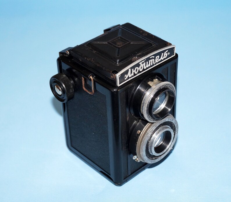 Vintage camera Rangefinder camera Antique camera Rare camera Camera Lubitel Old camera Working camera Lomo camera Film camera Soviet camera image 5