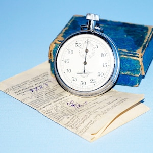 Stopwatch USSR Old stopwatch Retro stopwatch Working stopwatch Antique stopwatch Stopwatch sports Sports for her Vintage for him Mechanical