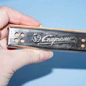 Vintage music Harmonicas Vintage instrument Old music Antique harmonica Made in USSR Collectible music Rare instrument Original retro Gift
