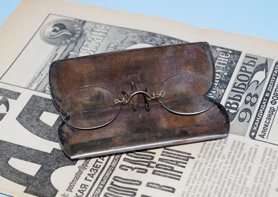 Soviet vintage Glasses accessory Pince-nez glasses