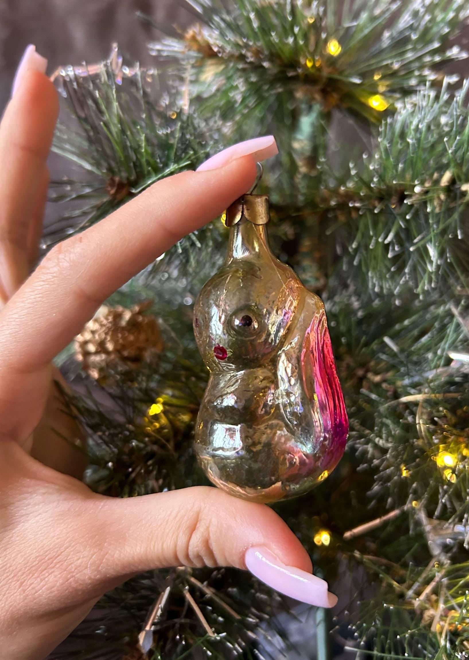 ソ連のヴィンテージクリスマスオーナメント：ガラス製オーナメント、4