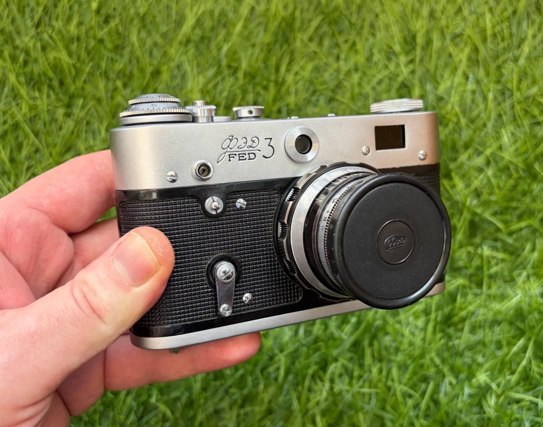 Vintage FED-3 35mm Film Camera With Industar-61l/d Lens – USSR