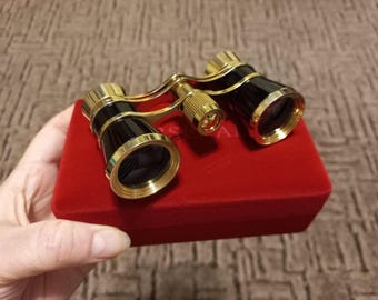 Vintage Arsenal Opera Glasses: Theater Binoculars in Velvet Box