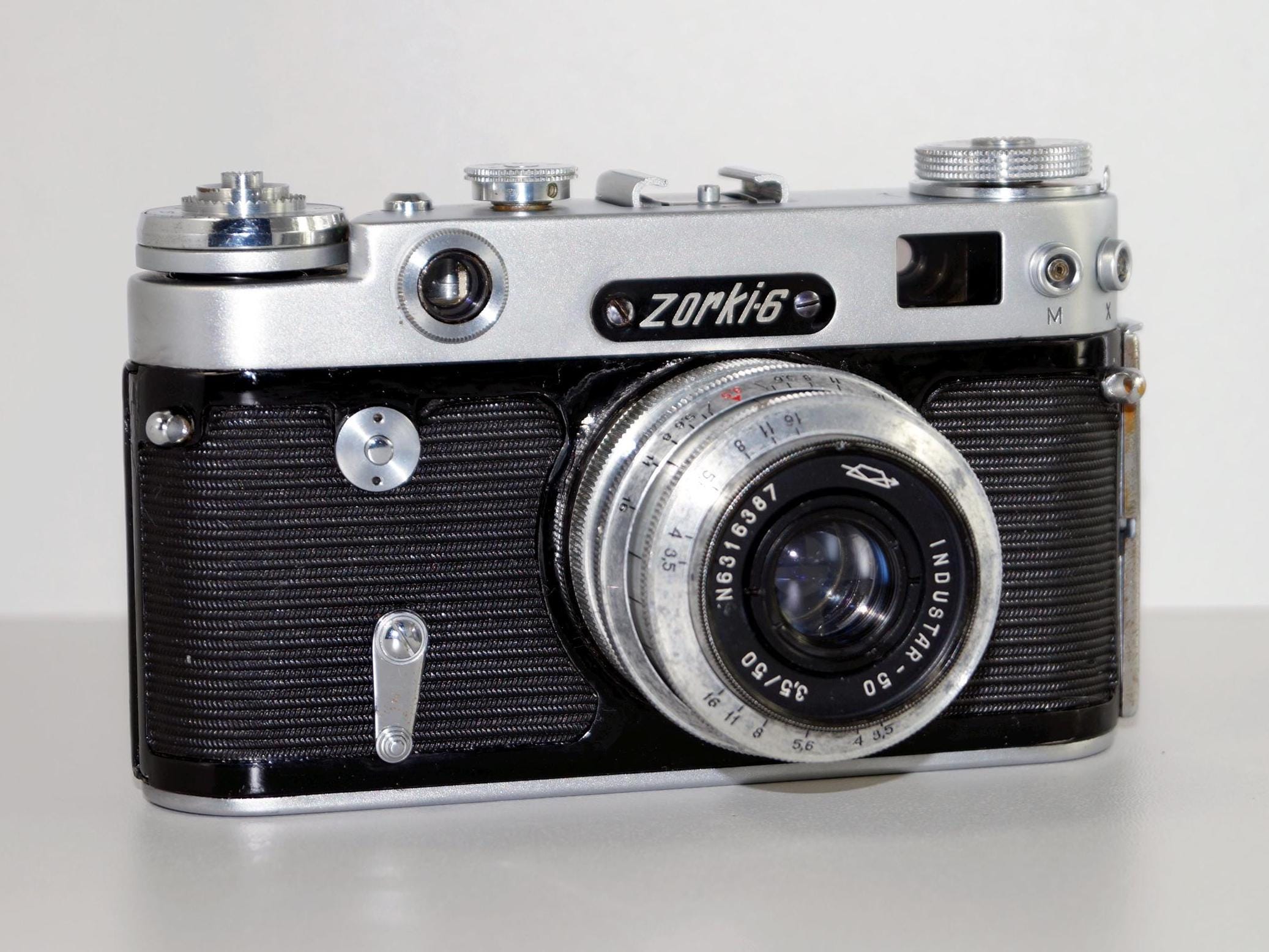 ヴィンテージのZorki 6レンジファインダーカメラ、ソビエト