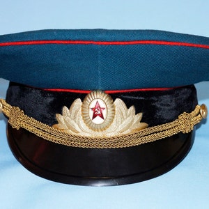 Military cap Military uniform Cap gift Officer&#39;s Army cap Old cap Rare military Military accessory Original old Vintage for him Unique gift