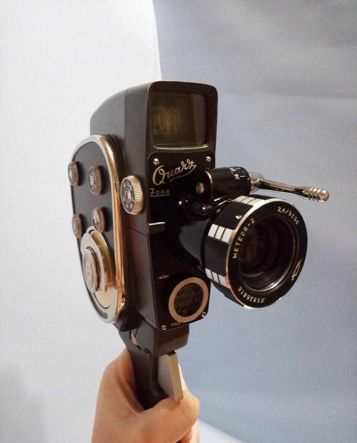 Rare Vintage Soviet Quartz Zoom Movie Camera Working Super 8 Film