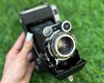 Tested Working Moskva 5 Folding Camera, Vintage Soviet Medium Format 120 Film Rangefinder USSR, Industar Lens, Unique Retro Gift