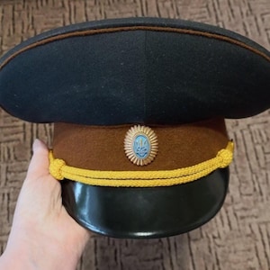 Military Cap gift Army Military uniform Old hat Collectible military Military accessory Retro cap Оfficer Military fashion Men&#39;s accessory