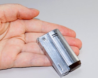 Vintage 1960s Metal Petrol Lighter: Retro Men's Accessory