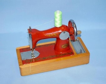 Vintage USSR Children's Sewing Machine – Retro Working Miniature Toy