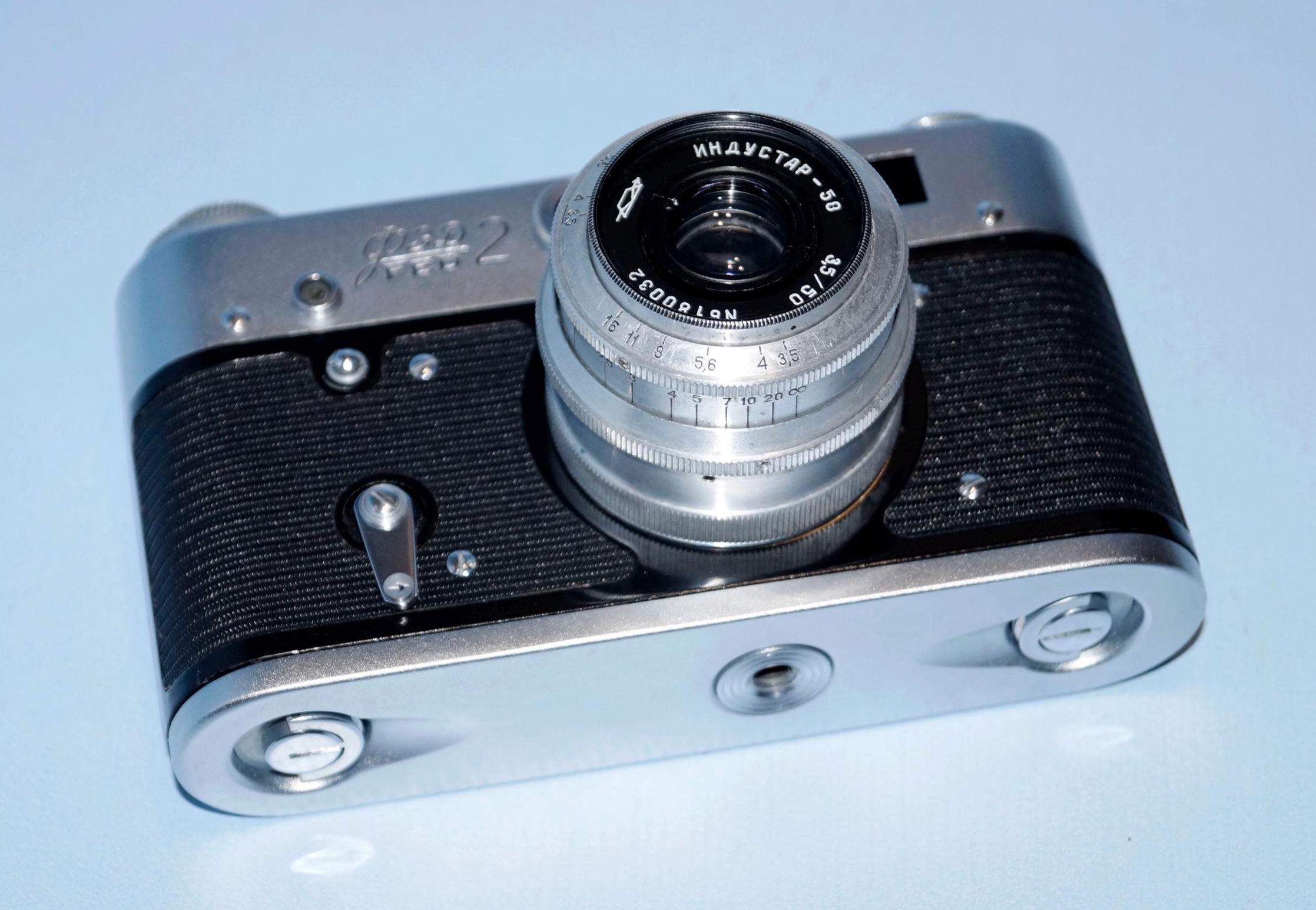 ヴィンテージFED 2カメラ、ソ連製フィルムレンジファインダー、動作品