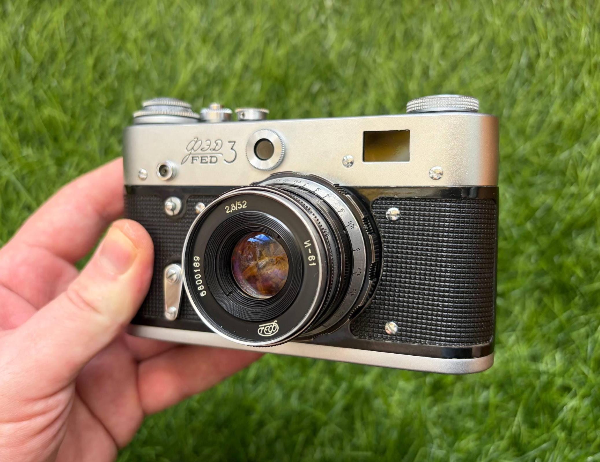 Vintage FED-3 35mm Film Camera With Industar-61l/d Lens – USSR