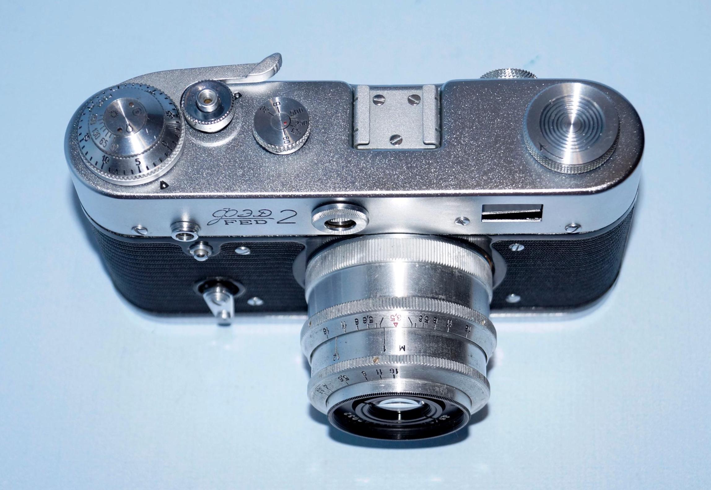 ヴィンテージFED 2カメラ、ソ連製フィルムレンジファインダー、動作品