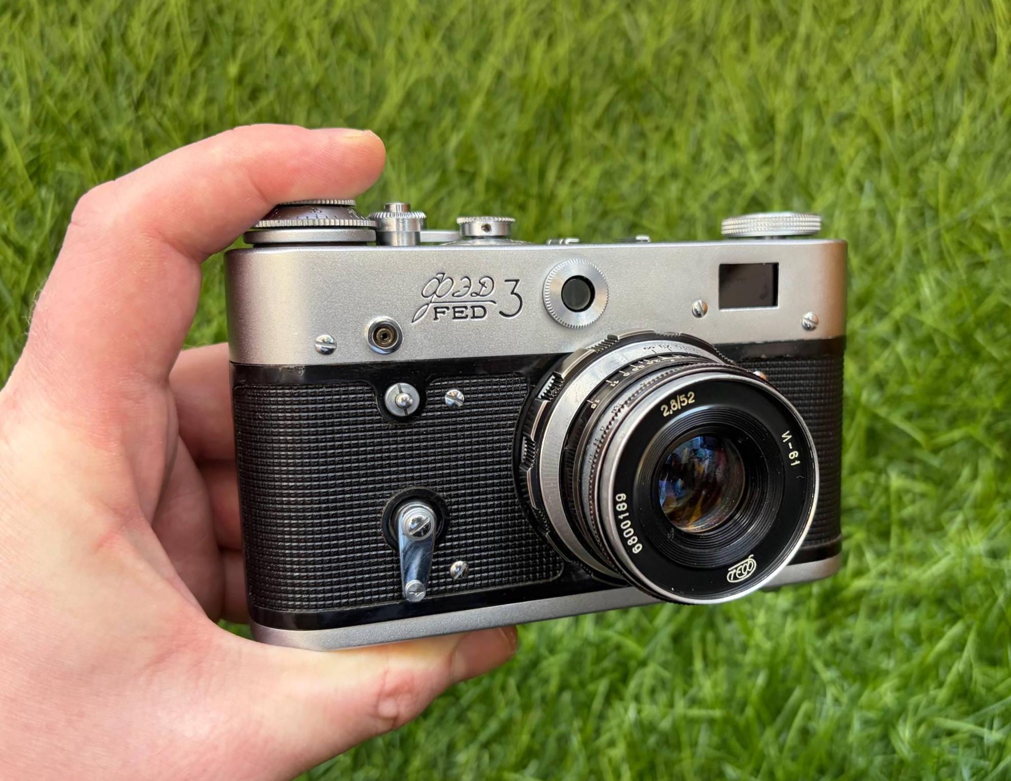 Vintage FED-3 35mm Film Camera With Industar-61l/d Lens – USSR