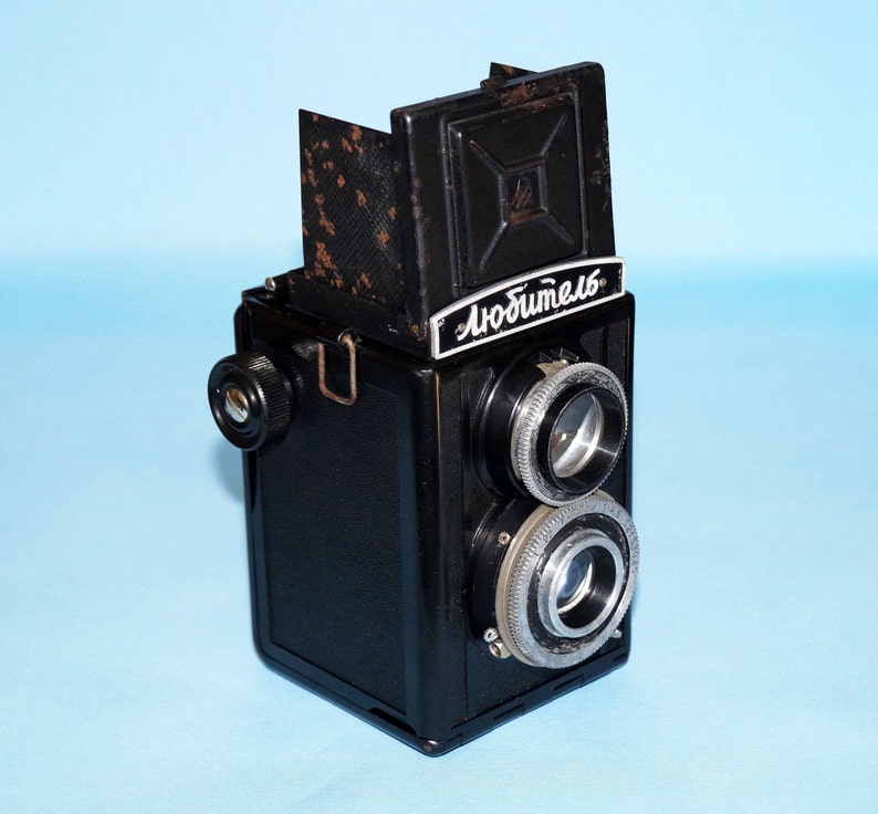 Vintage camera Rangefinder camera Antique camera Rare camera Camera Lubitel Old camera Working camera Lomo camera Film camera Soviet camera image 4