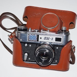 Vintage camera Old camera Collectible camera Lomo camera Fed camera Antique camera Made in USSR 35mm camera Retro gift Lomography camera